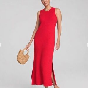 SPANX NWOT AirEssentials Maxi Tank Dress S Red